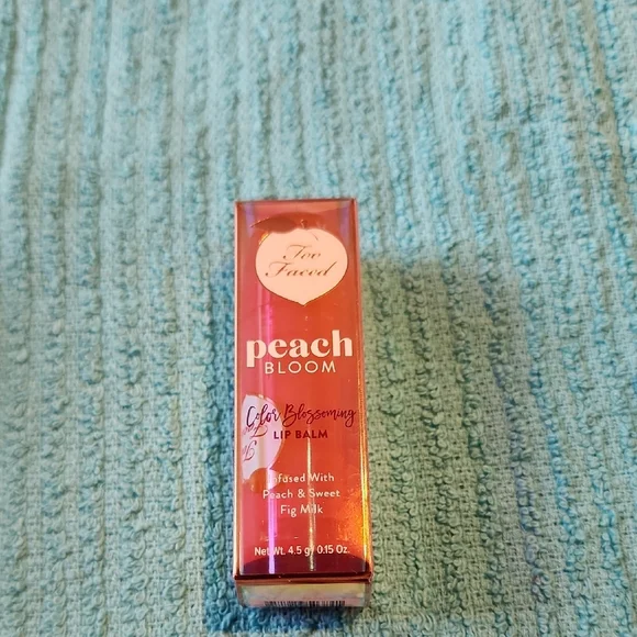 Too Faced Peach Bloom Color Blossoming Lip Balm — Raspberry Flush NWT - Picture 5 of 7